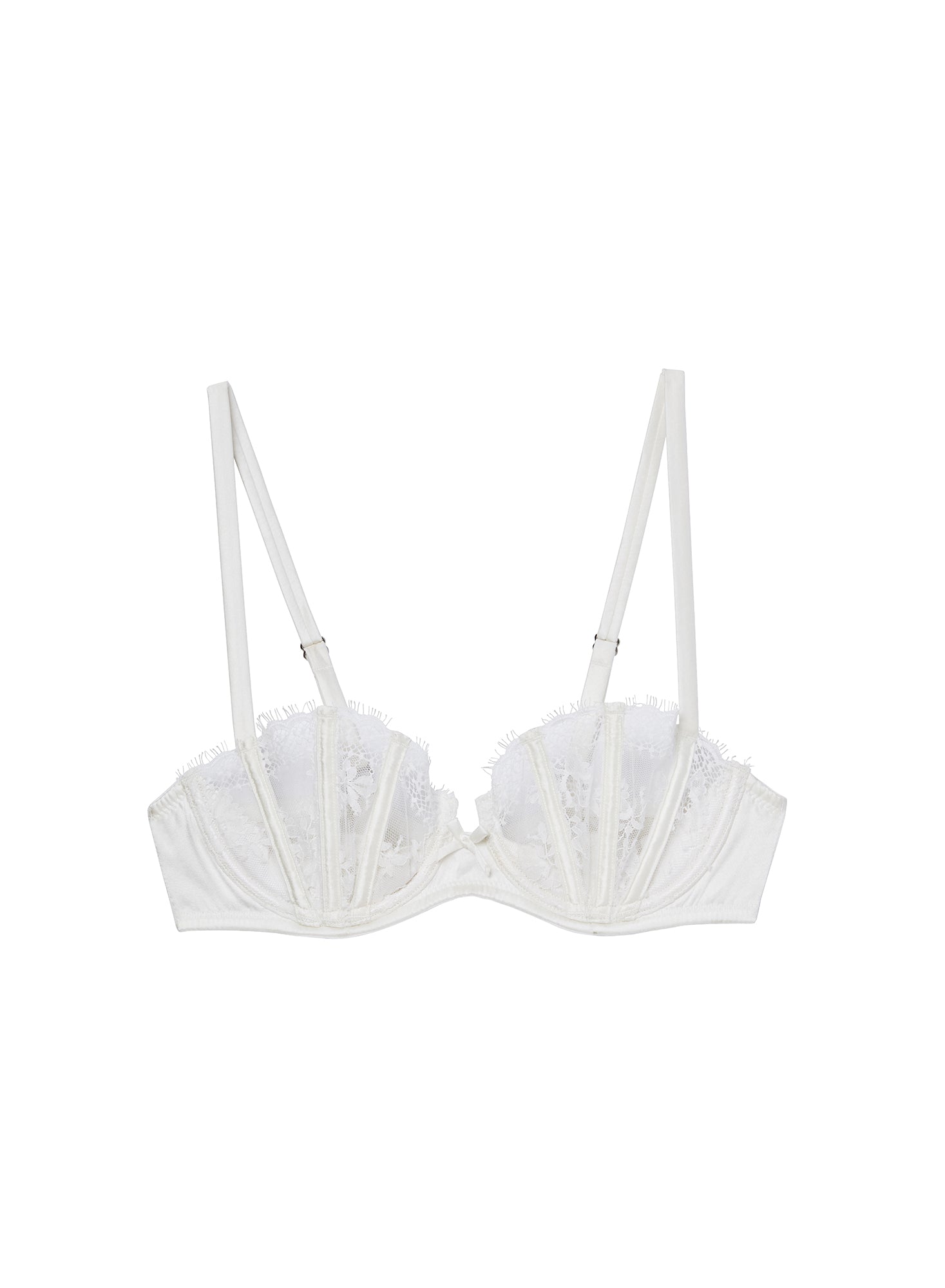 Lace Boned Balconette Bra