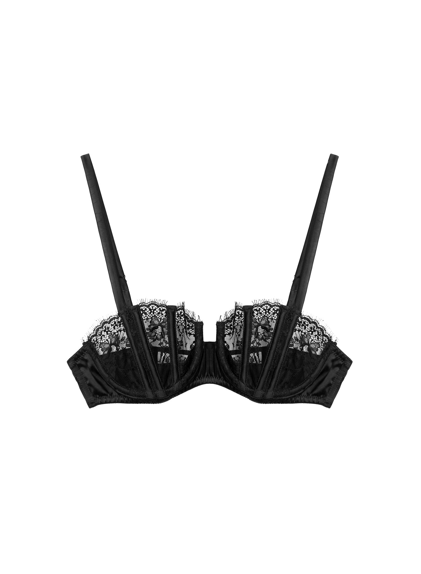 Lace Boned Balconette Bra