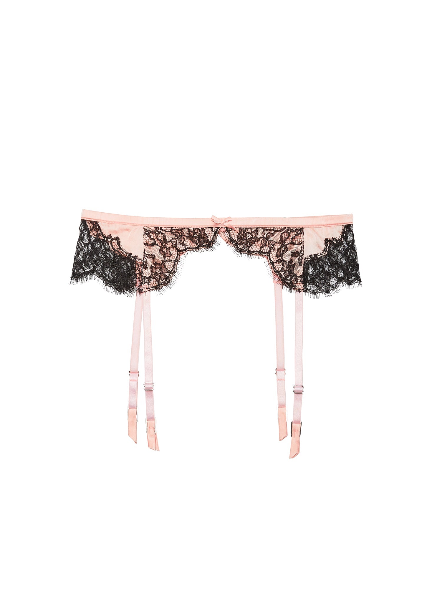 Iris Lace Garter Belt Bleached Apricot