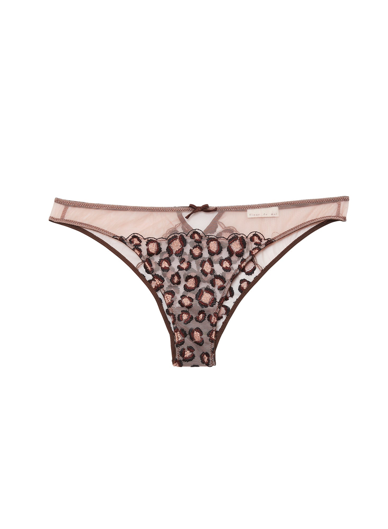 Leopard Embroidered Cheeky Panty