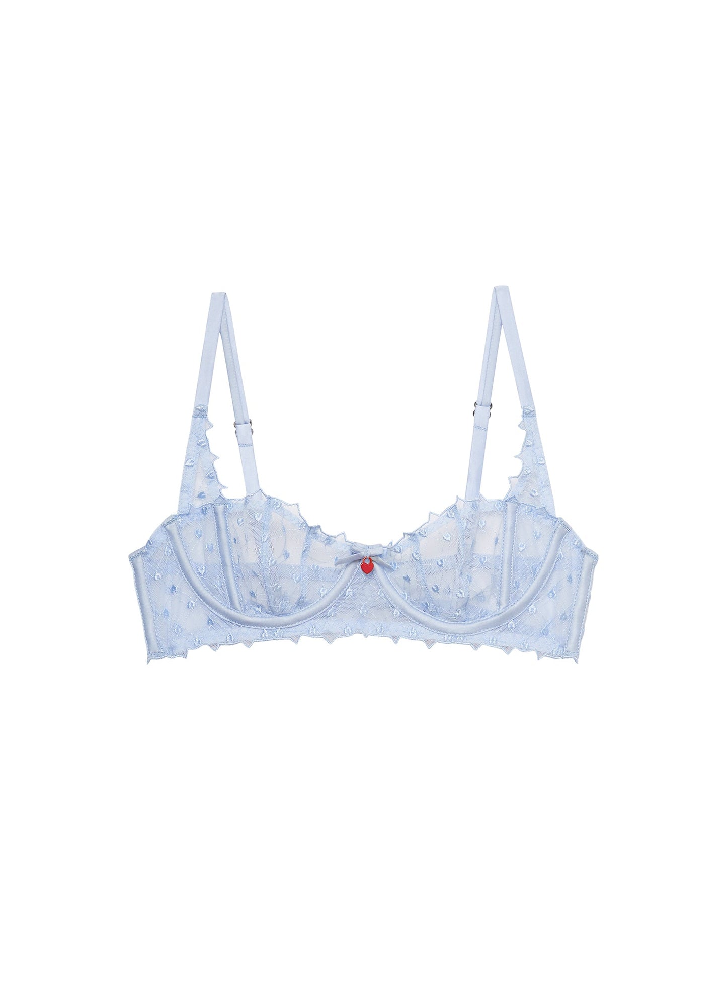 Love Lock Embroidery Balconette Bra