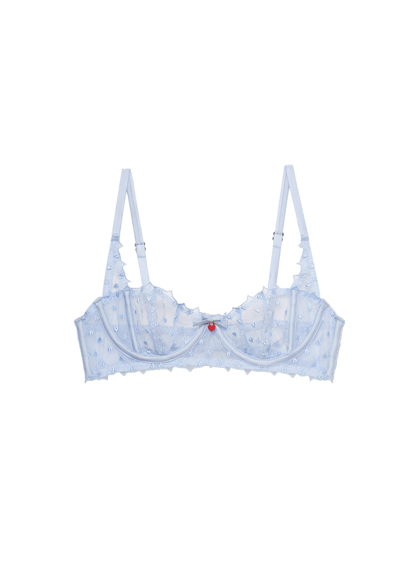 Love Lock Embroidery Balconette Bra