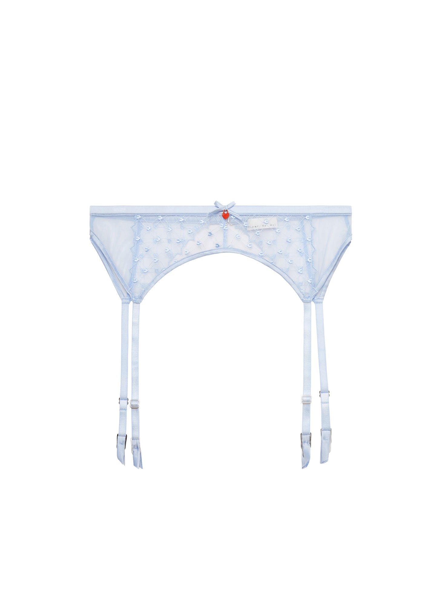 Love Lock Embroidered Garter Belt