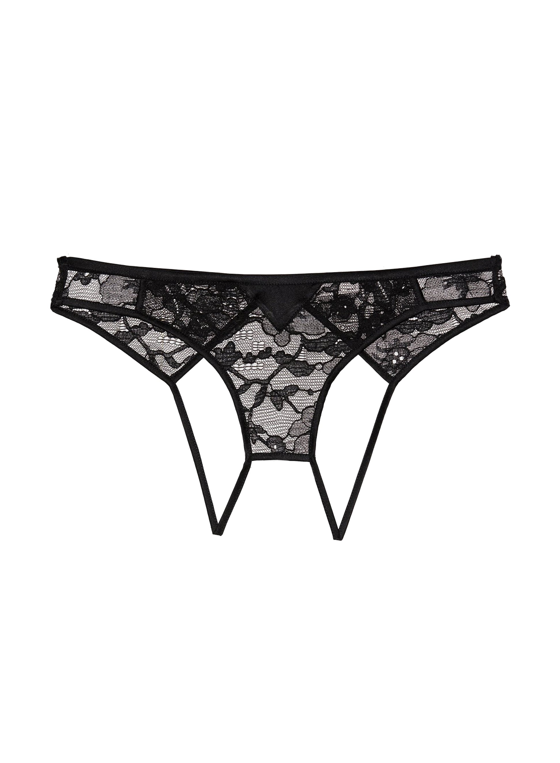 Sexy Lace Ouvert Panty Black