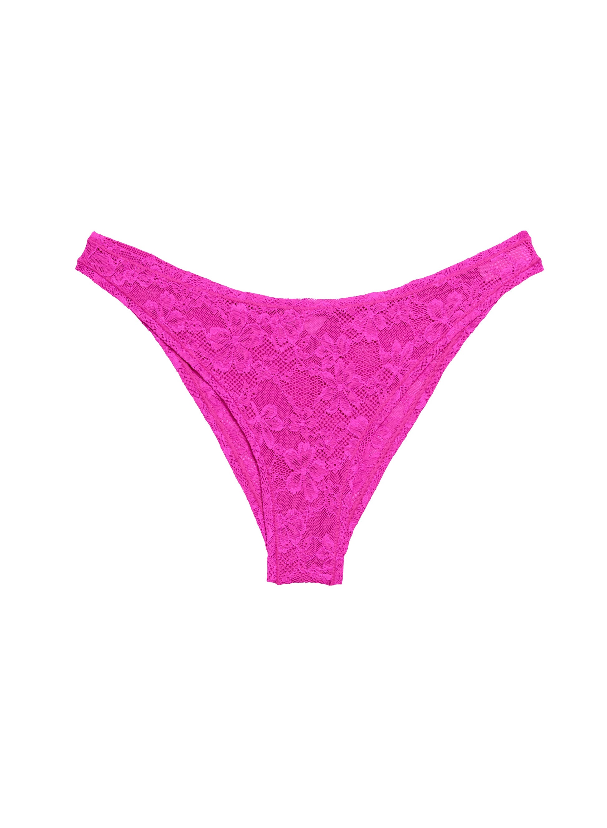 Wild Pink Stretch Lace Cheeky