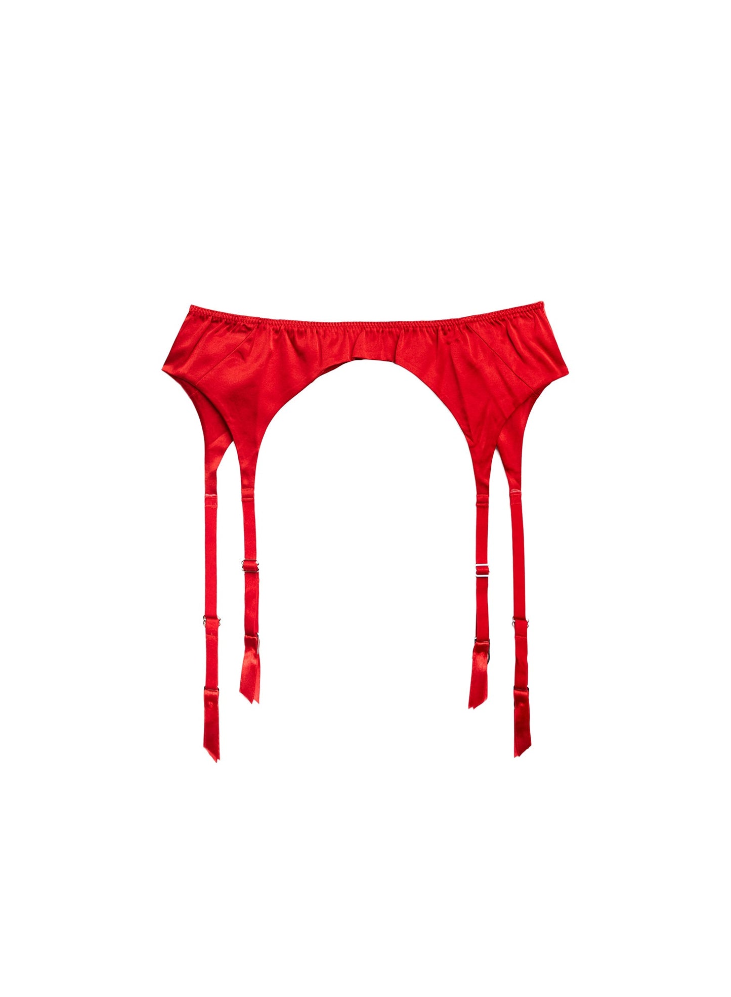 Luxe Classic Red Garter Belt