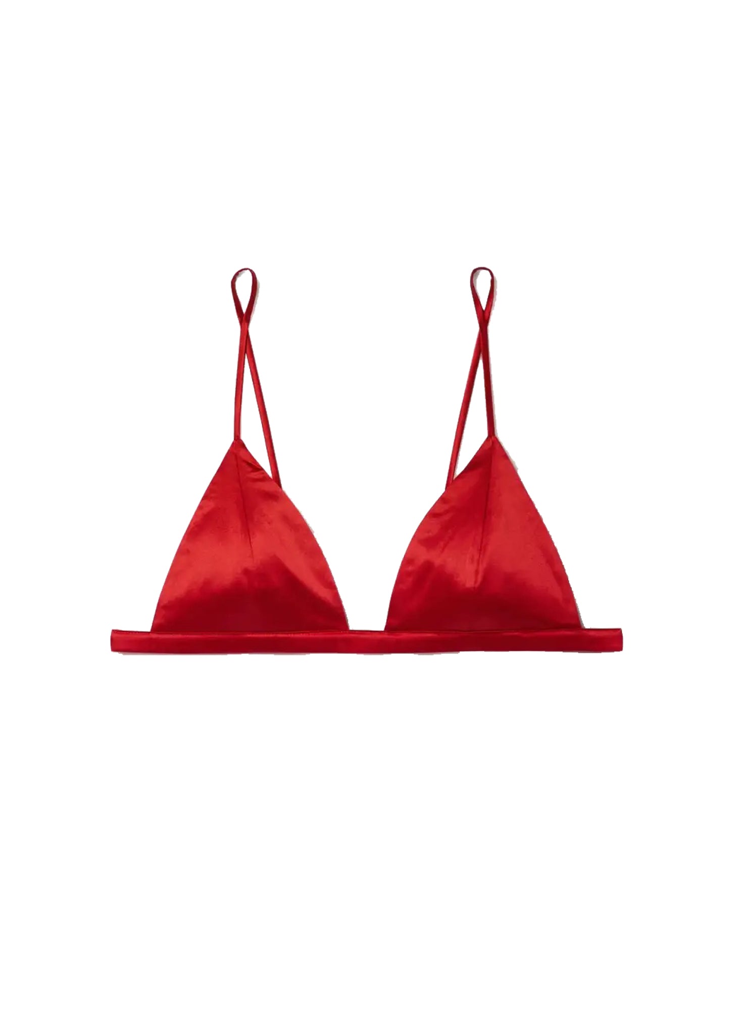 Luxe Triangle Bra Rouge