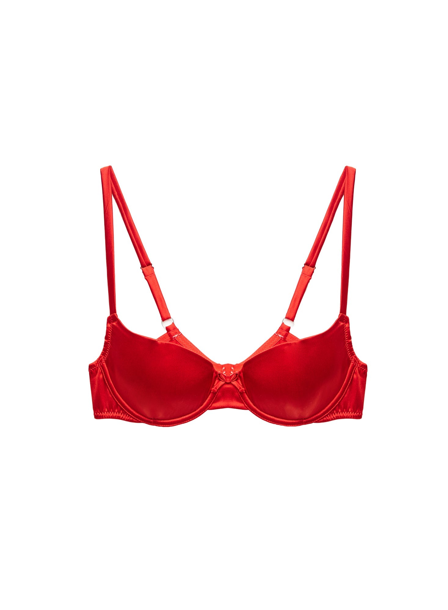 Seamless Luxe Balconette Bra Rouge