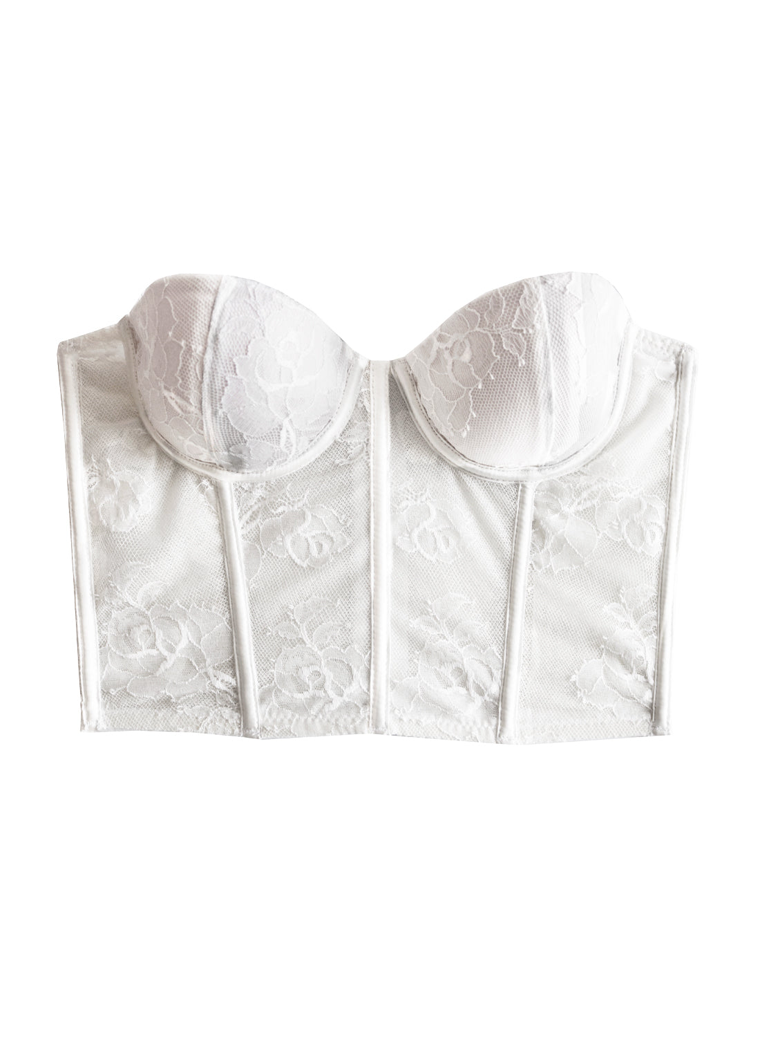 Bouquet Lace Bustier Snow Top