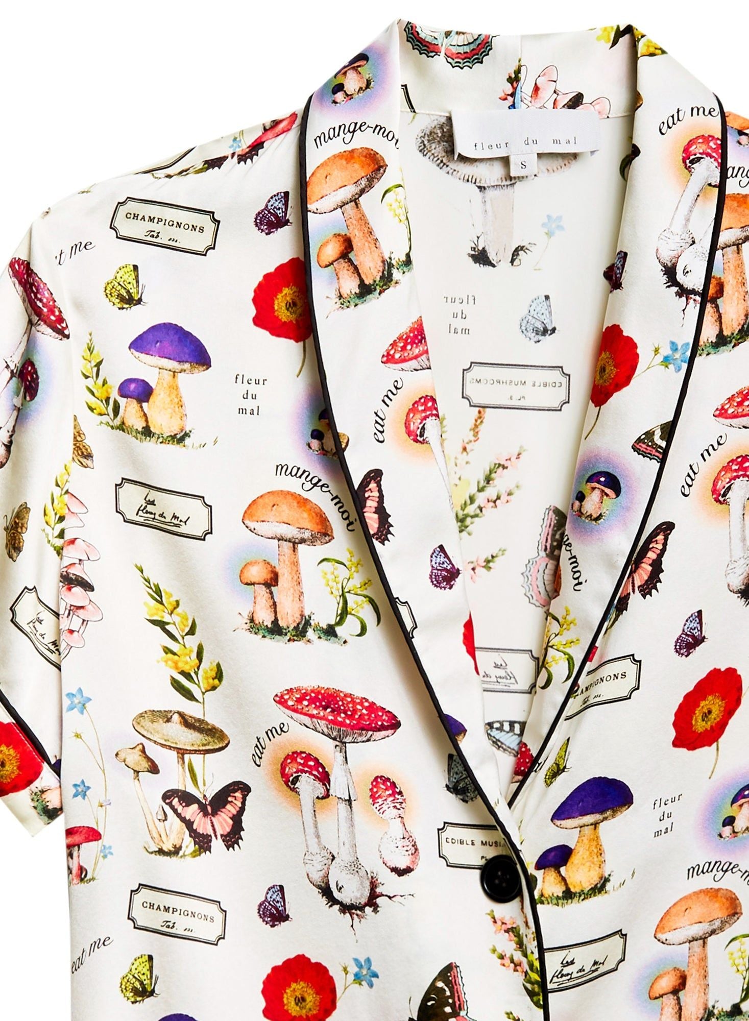 Magical Mushroom Silk PJ Top