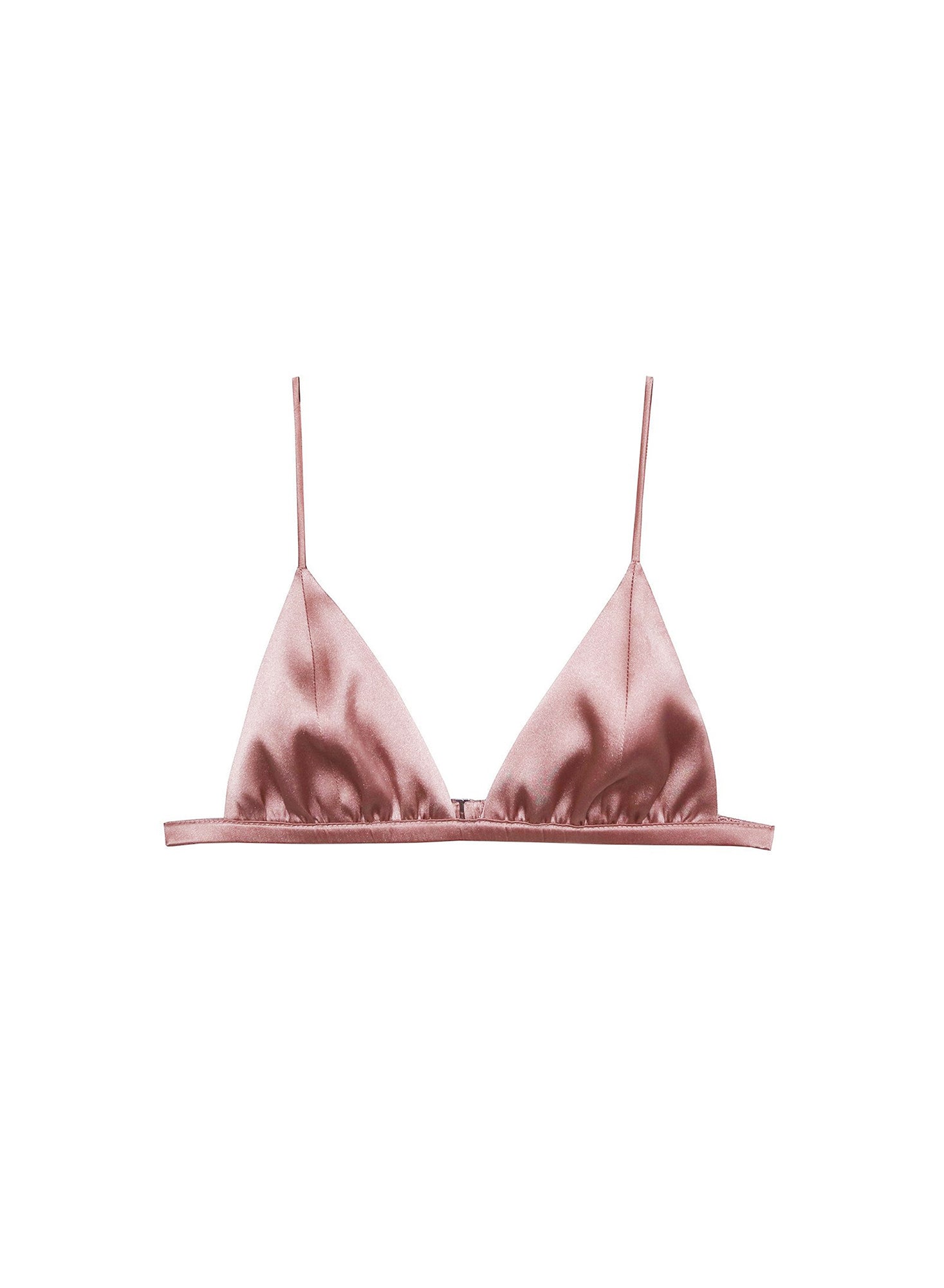 Luxe Triangle Silk Bra