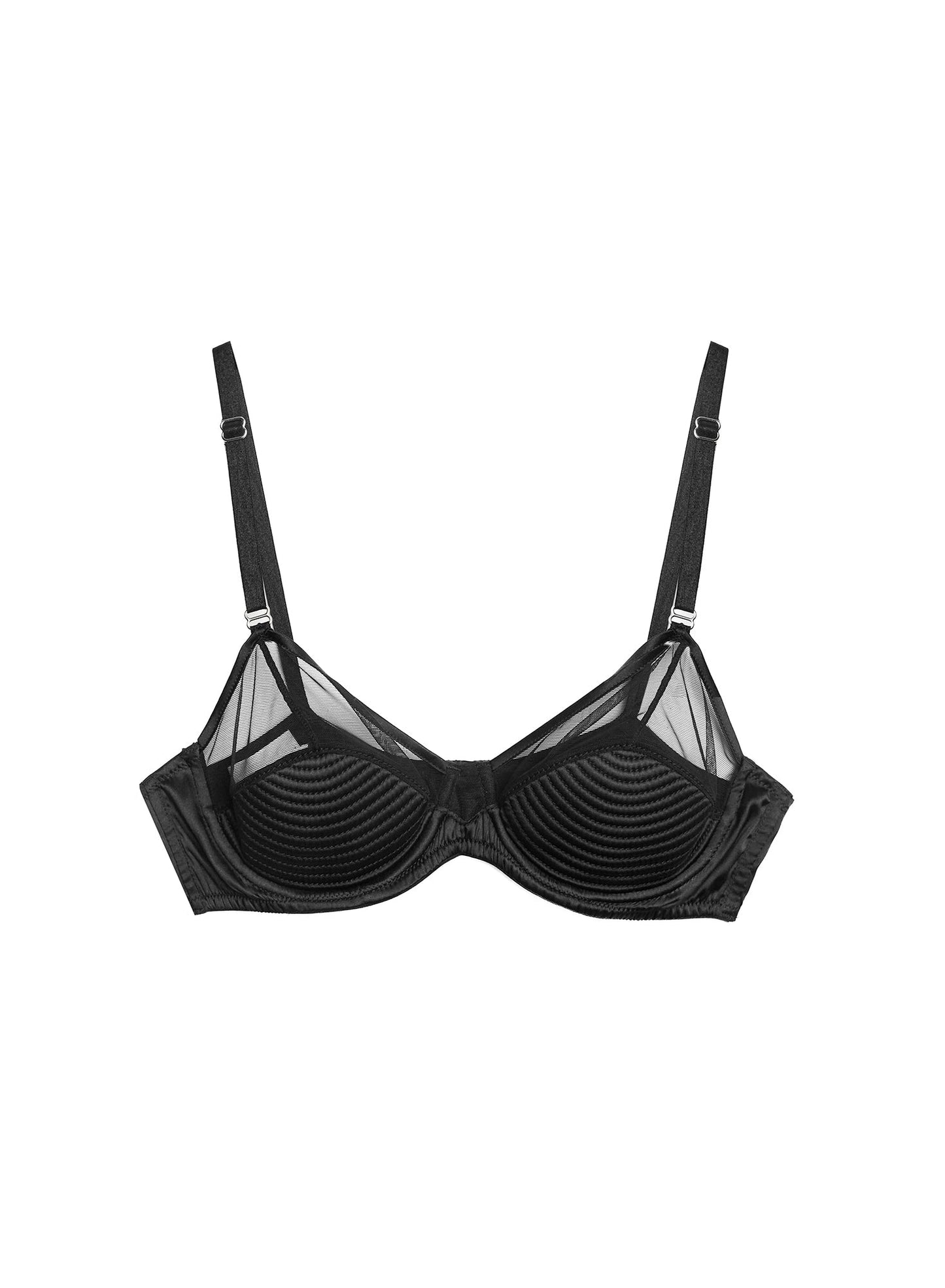 Top Stitch Bebe Bra Black