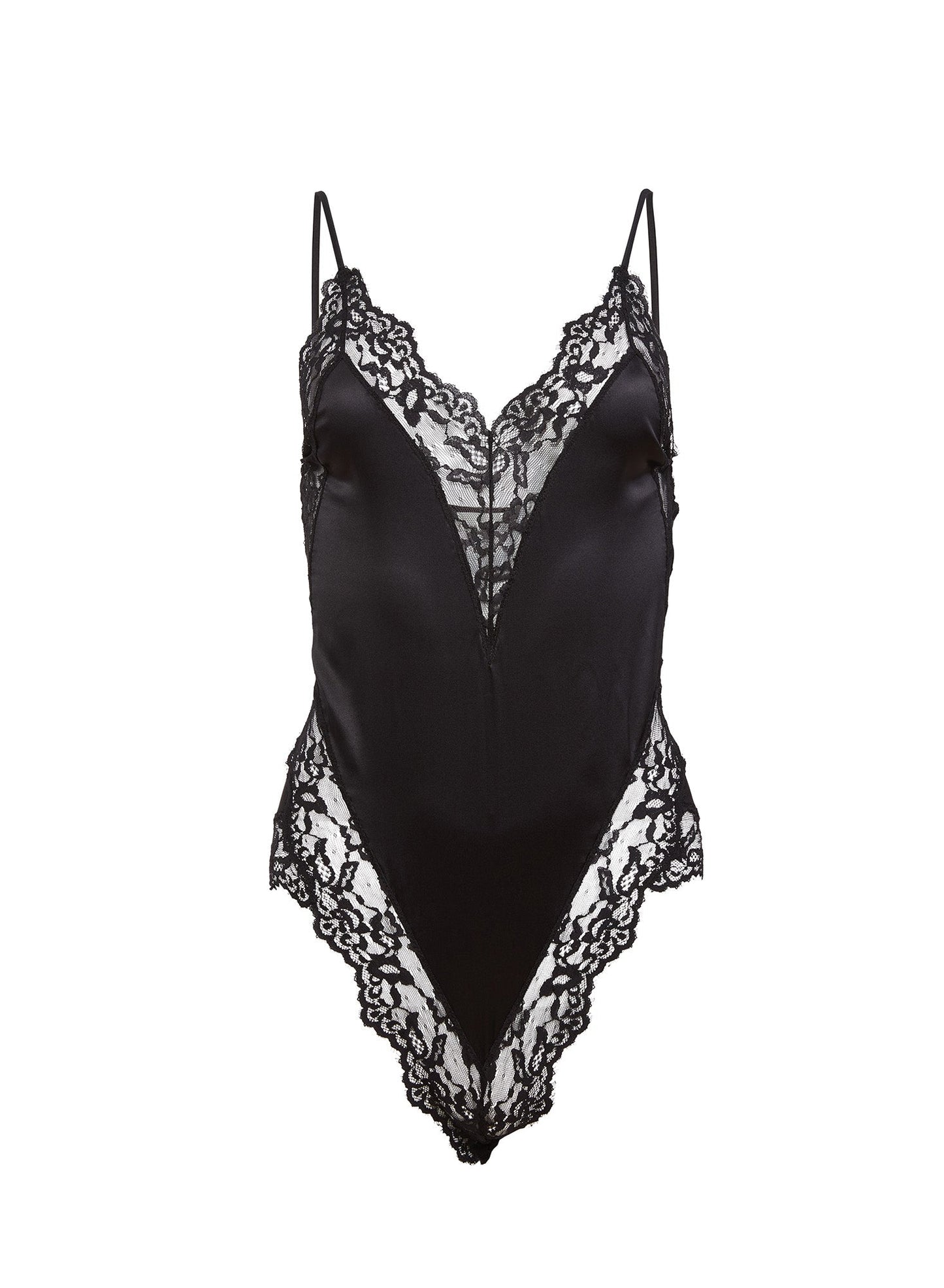 Venus Lace Teddy Black