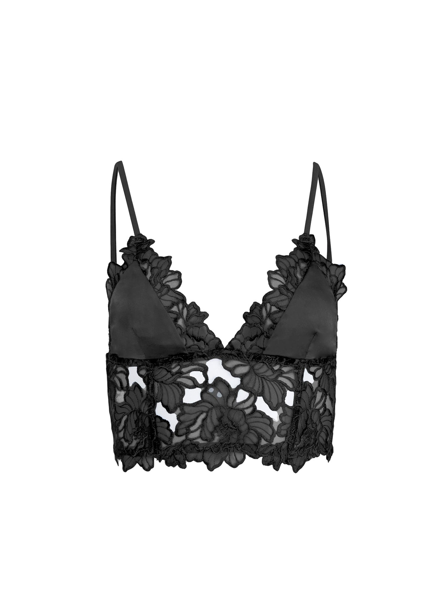 Whitney Embroidery Longline Bra